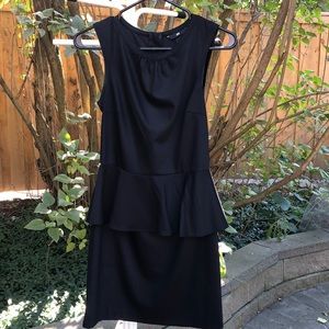 2/$30 Black over the knee peplum dress